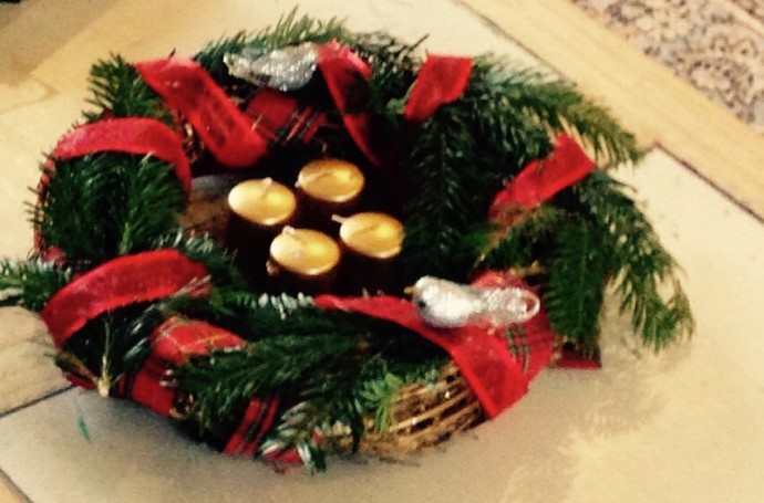 couronne de l'Avent home made