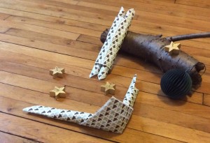 pliage serviette enroulée