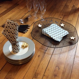 pliage serviette bougie