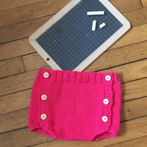 bloomer culotte courte tricot facile rapide