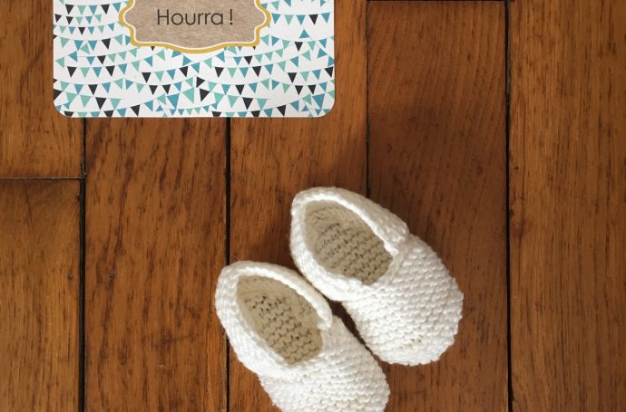 chausson bébé tricot facile rapide