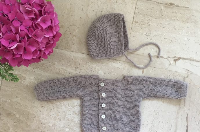 Béguin gilet tricot débutant